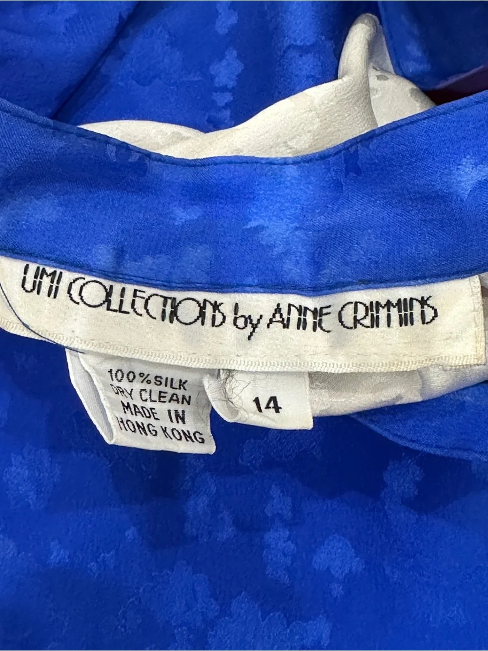 Anne Crimmins UMI‎ Collections Silk Skirt size 14 Vintage Avant Garde Maximalist